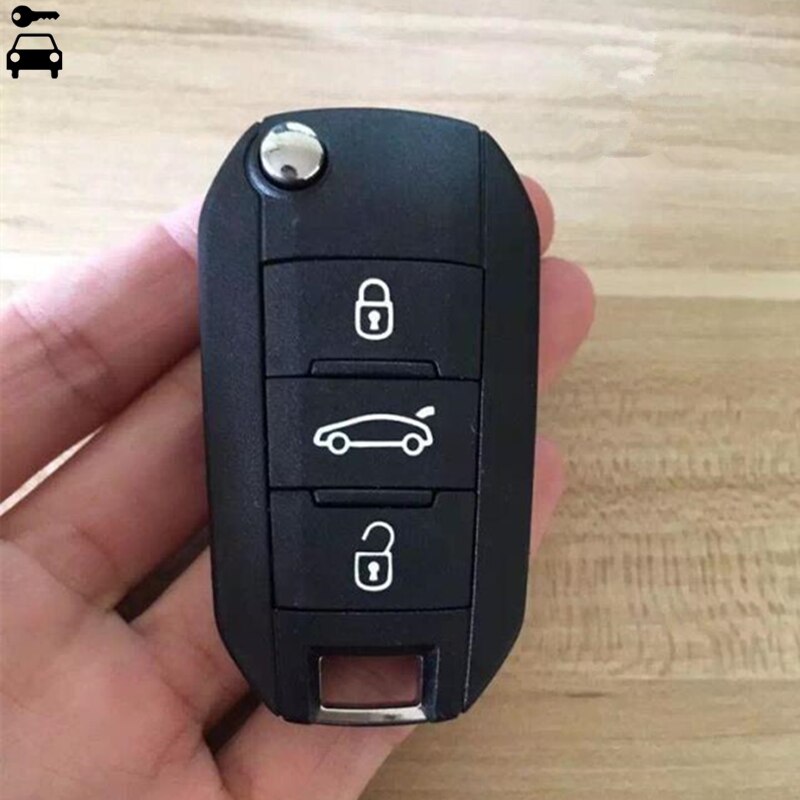 Mando a distancia plegable para coche, llave de 3 botones de 433Mhz con Chip ID46 para Citroen Elysee C4 C4L C3-XR e-elysee FOB