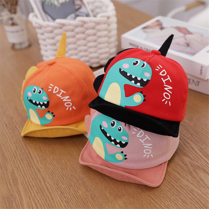 Lente Zomer Baby Hoed Cartoon Dinosaurus Kids Kinderen Baseball Cap Baby Boy Meisje Hoeden Pet