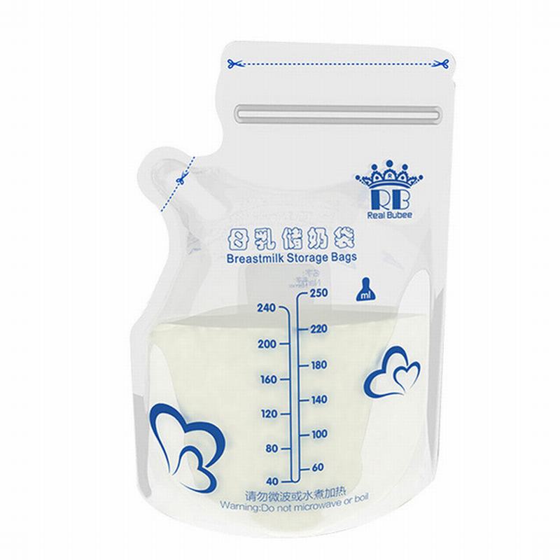 30 stks/pak 250 ml maan bos Babyvoeding Opslag Moedermelk Opbergzakken Vriezer armazenamento de leite almacenaje leche ER659