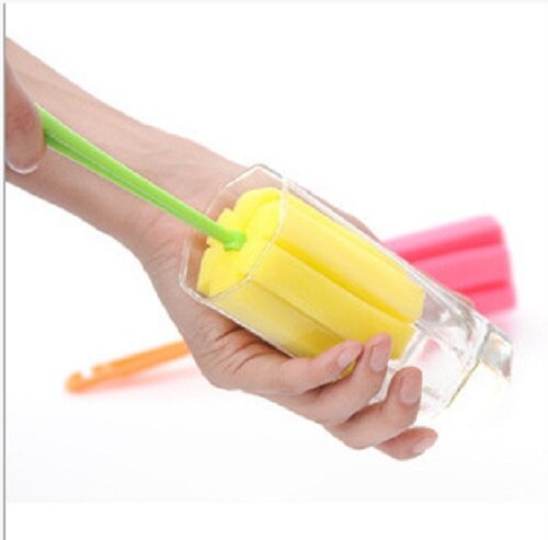 1PCS Bottle Sponge Brushes Cup Glass Milk Bottles Brush Washing Cleaning Cleaner Kitchen Tools baby milk brush