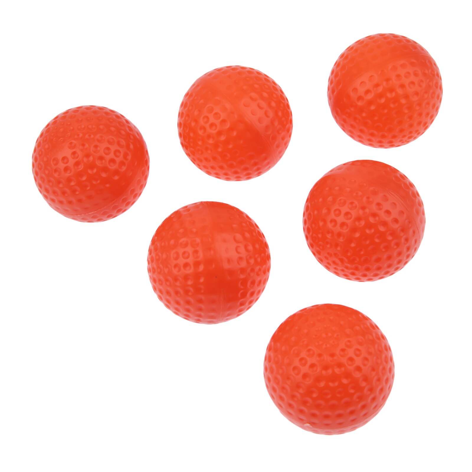Bolas de Golf de plástico naranja, colores brillantes, para interior y exterior, entrenamiento de práctica, 10 Uds.