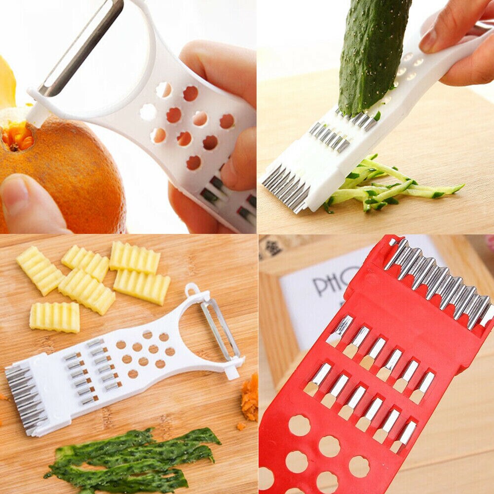 Frituursnijmes, Aluminiumlegering Roestvrij Staal Professionele Commerciële Aardappelhakmes Wortel Komkommer Aubergine Snijmachine voor Doe-het-zelf Koken (6MM