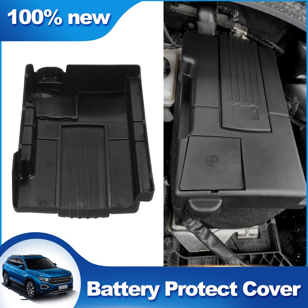 For Skoda Kodiaq VW Tiguan Car Engine Battery Protect Cover Positive Negative Electrode Cap auto styling