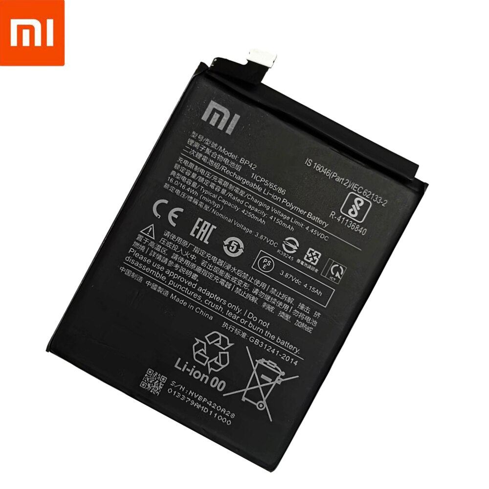 100% Original BP42 Batterie Für Xiaomi Mi 11 Lite BP42 Echtem Ersatz Telefon Batterie Batterien Bateria 4250mAh Mit Werkzeuge