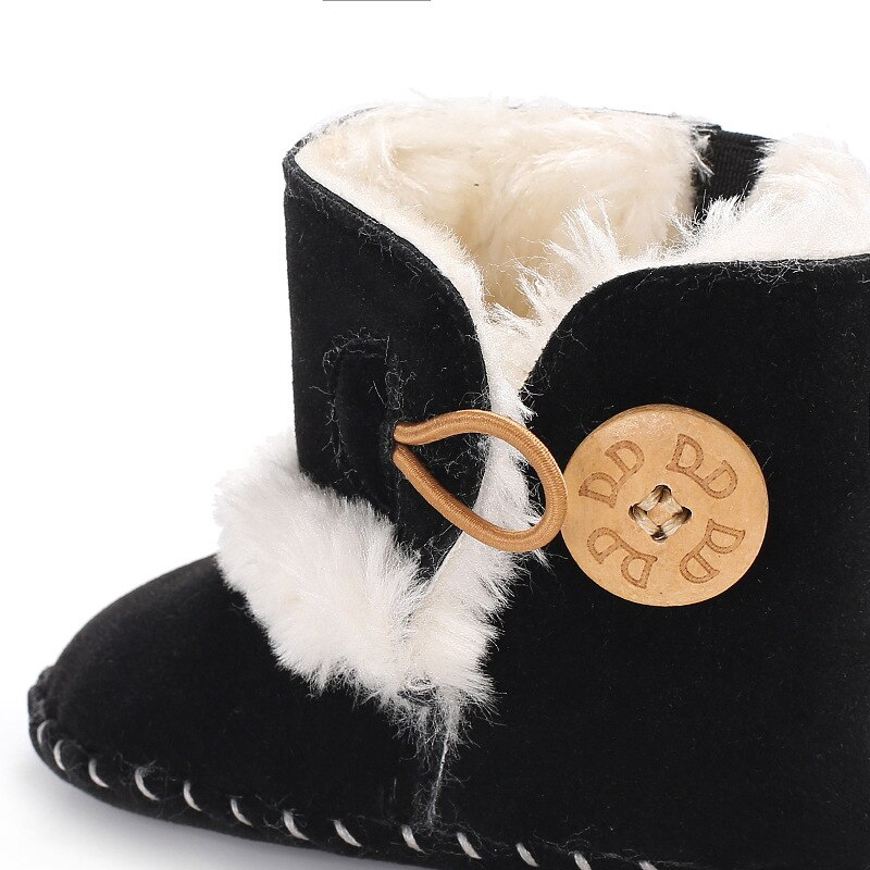 0-1 jahr Alte Lange Rohr Plüsch Schuhe Winter männer Und frauen Baby Warme Schuhe Hälfte Gummi sohle Anti-skifahren Stiefel Kleinkind Schuhe