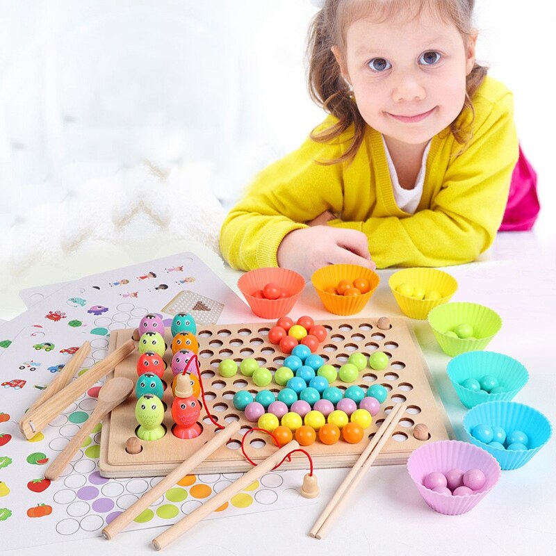 Kinderen Netic Vissen Geheugen Clip Kralen Baby Speelgoed Vroege Onderwijs Puzzel Ontwikkeling