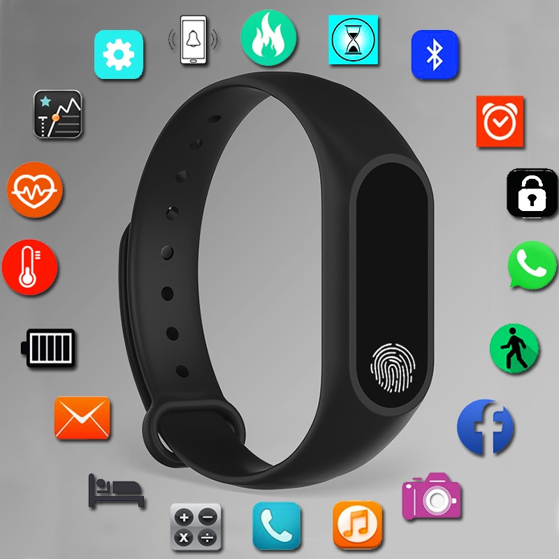 Esporte pulseira relógio inteligente crianças relógios para meninas meninos smartwatch criança pulseira inteligente relógio de fitness rastreador presente