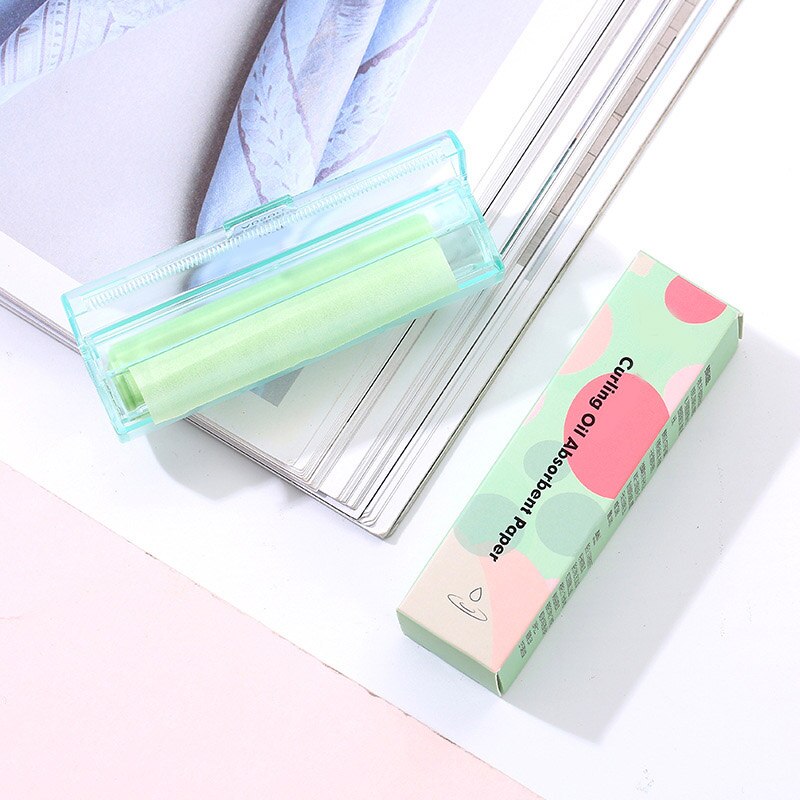 20 3 pces rolo óleo absorvente de óleo de papel de controle de óleo macio rosto absorvente de óleo de folha blotting papel maquiagem ferramentas acessórios csl88