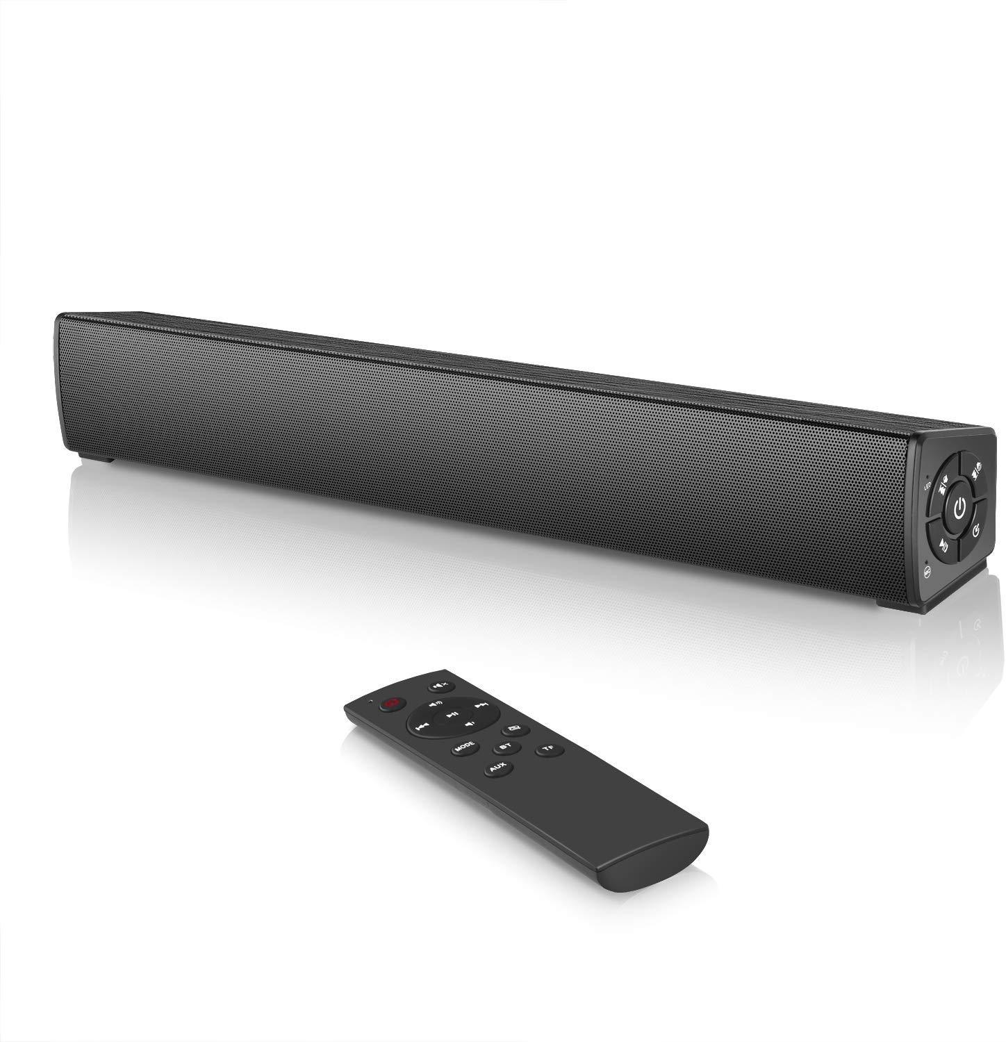 20W Soundbar Wired & Wireless Stereo Sound Bar, Oplaadbare Bluetooth Speakers, draagbare Mini Soundbar Met Afstandsbediening Voor Pc: Default Title