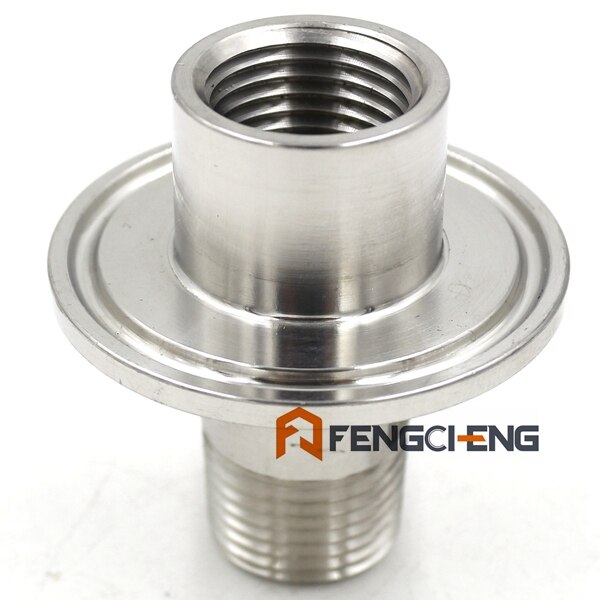 1.5"Tri Clamp X NPT Inside and Outside Sanitary 304 Stainless Brewer Hardware Homebrew Fittings: C