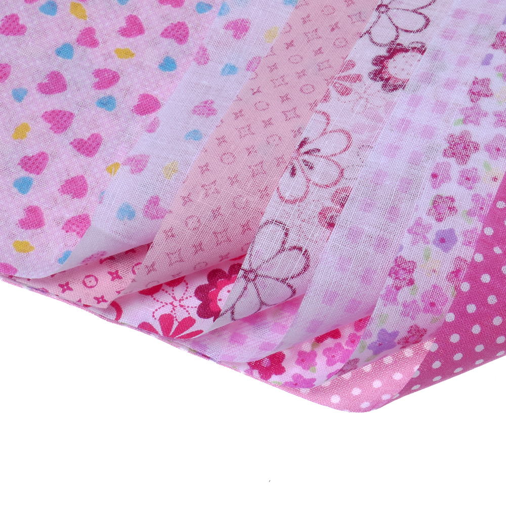 6 unids/lote tela de algodón combinación 50x50cm muñeca de tela accesorios y Material de costura Patchwork textil impresión Floral
