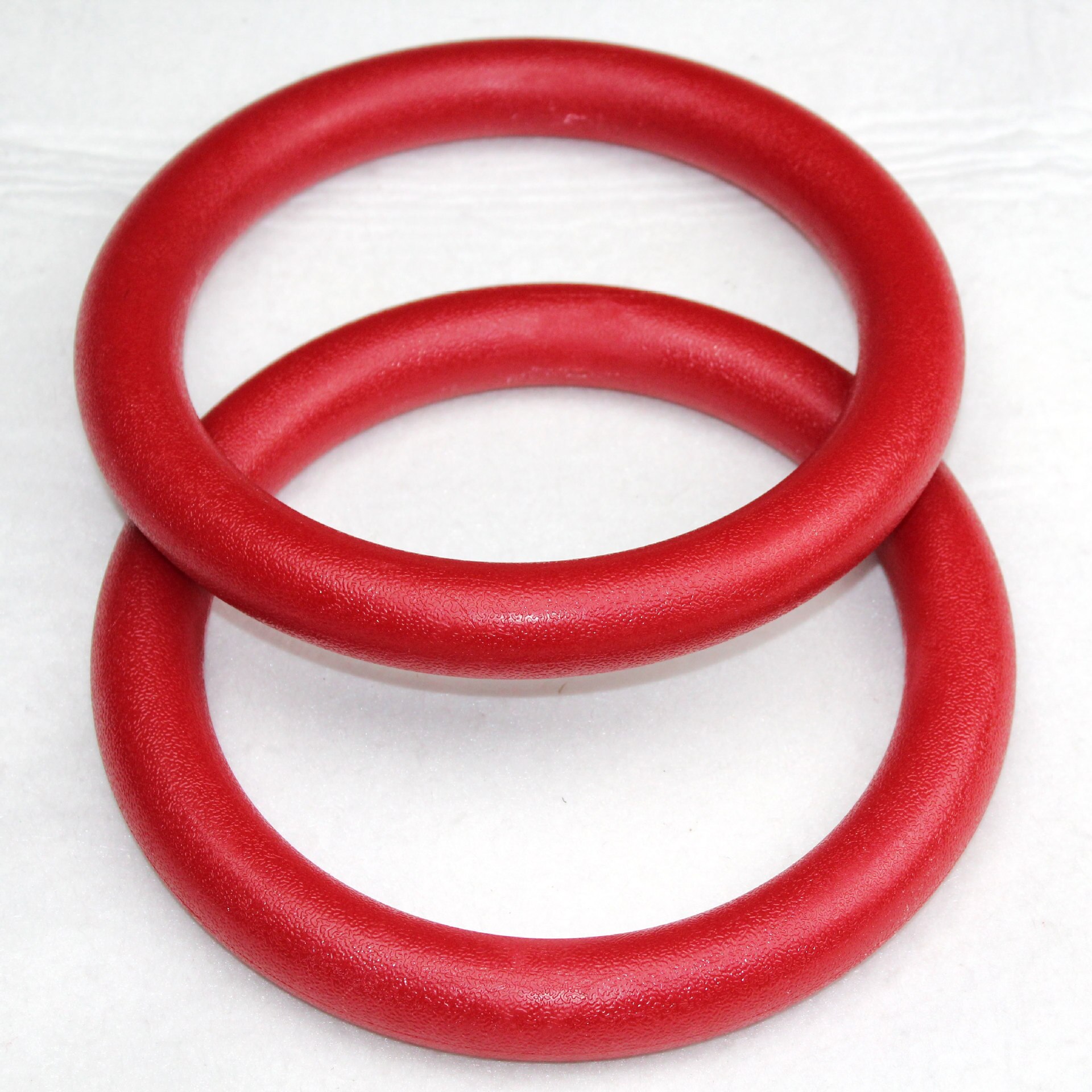 28mm abs gymnastikringe pull-up fitness gym ringe til arm bryst mavemuskel krop styrketræning crossfit træning: Røde ringe
