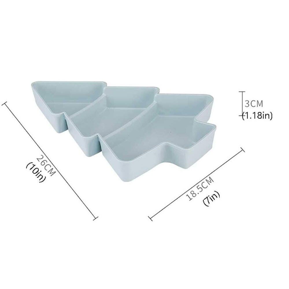 Assiettes en plastique noël bonbons noix graines Fruits | Forme créative de l'arbre de noël Snacks noix graines Fruits secs, plats bol plateau à déjeuner Gadgets de cuisine domestique