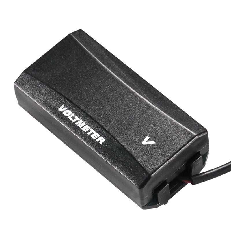 Mini voltmètre numérique LED pour moto, moniteur de tension, testeur de tension, Protection de connexion inversée, 12V-80V