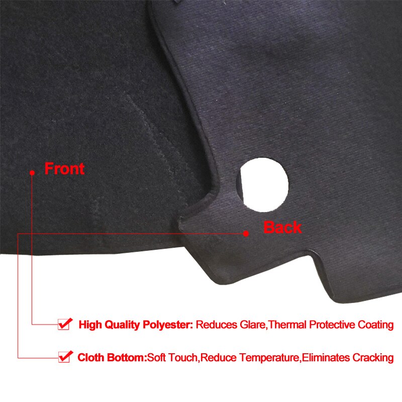 Car Inner Dashboard Cover Dash Mat Carpet Cushion For Honda Accord 9th Gen Dash Board Cover DashMat LHD