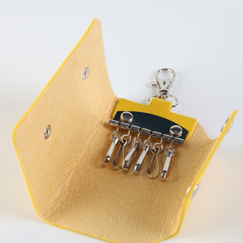 Porte-clefs de voiture unisexe porte-clefs en cuir synthétique polyuréthane porte-clés porte-clés pour femmes hommes organisateur voiture porte-clés femme de ménage couvre sac