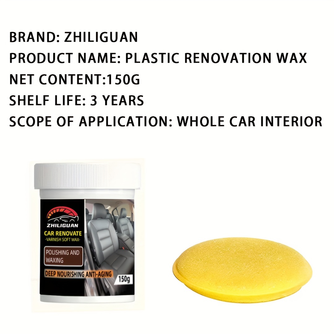 Car Refurbishment Cream - Repairs dashboard and leather seats, enhances tire gloss, crystal like smoothness - Car Maintenance