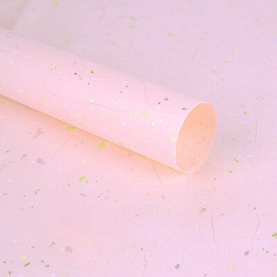 10pcs/lot Sequin Tissue Paper Gold Silver Wine Clothing Packing Flower Wrapping Paper Packaging Craft Paper Scrapbook Paper: Korean pink