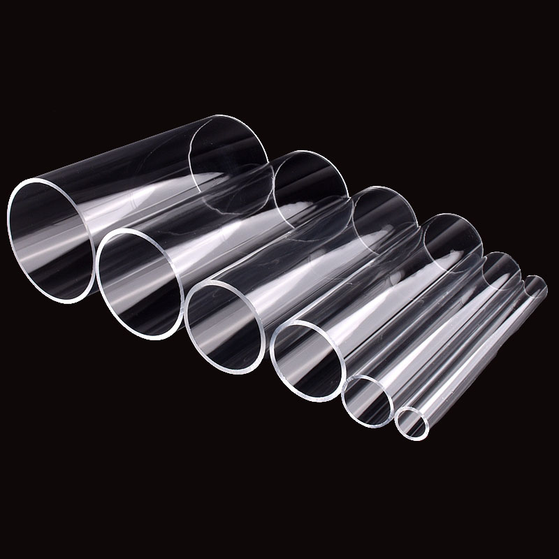 2Pcs 16 ~ 110mm Transparent Acryl Rohr Aquarium Aquarium Plexiglas Wasser Versorgung Rohr Garten Bewässerung Bewässerung Armaturen 20cm