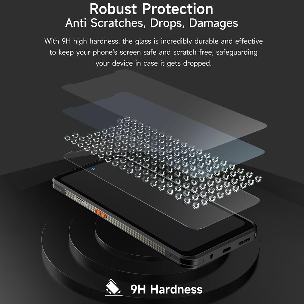 2 stuks/set ulefone armor 34 pro 27 26 25 24 23 22 mini 20 hd anti-vingerafdruk gehard glazen schermbeschermer krasbestendig glas
