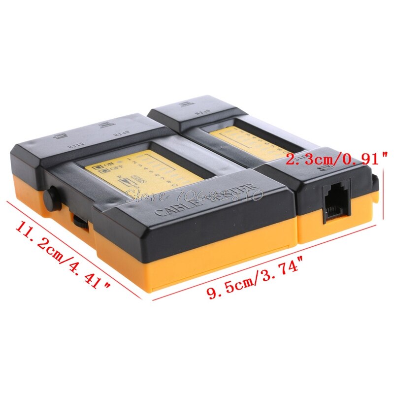 Speed Compute Network Cable Tester RJ45 + RJ11 Lan Wire Ethernet 468VR