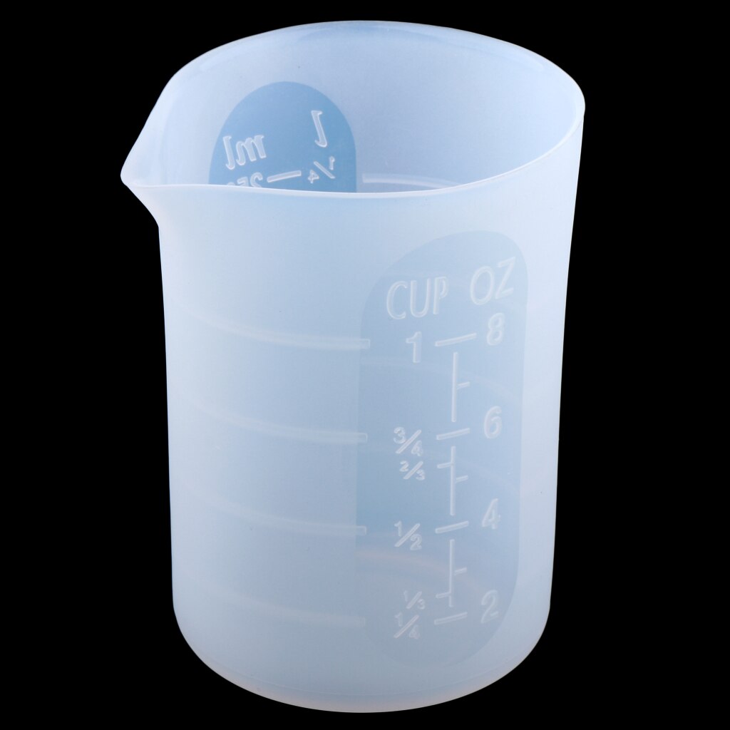 Molde copa de silicona de medición de resina epoxi transparente