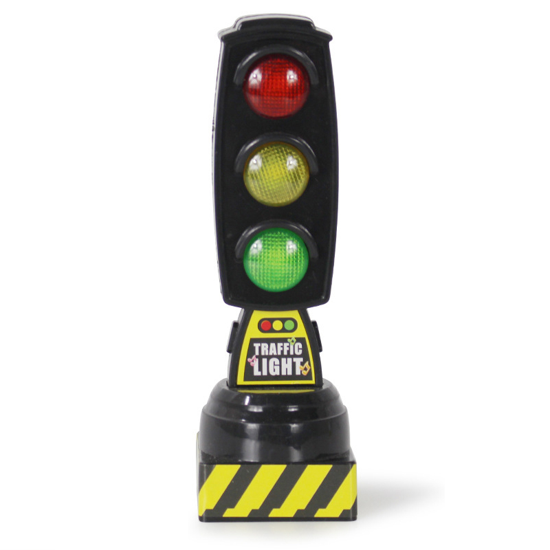 Black White Simulation Traffic Signs Stop Music Light Block Model Kids Toys Game Model Toy Early Educational Toy For Child: Black