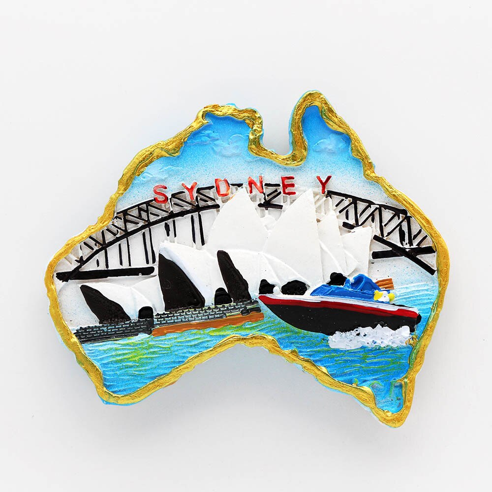Magnetisk 3d køleskab klistermærke verdenstur køleskab magneter bhutan japan tyskland tyrkiet australien rejse souvenir samling: Lyserød
