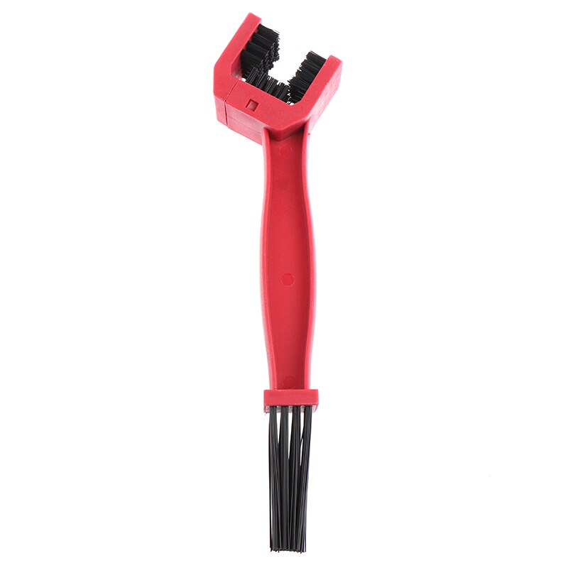 Motorcycle Chain Cleaner Plastic Bike Bicycle Moto Brush Cycling Clean Chain Cleaner Outdoor Scrubber Tool for Road: Red
