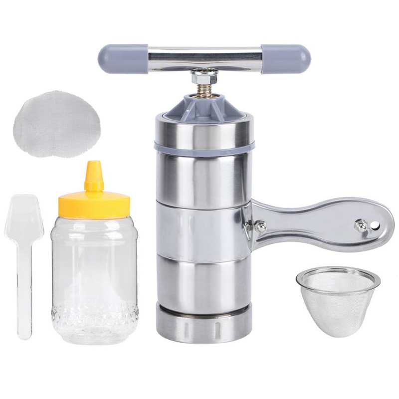 Mini extracteur de miel Portable pour l&#39;apiculture, en acier inoxydable, manuel, outil pour l&#39;apiculture, placage de cuivre