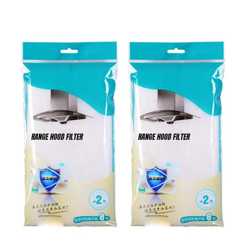 Paquete de 1/2 Protector de Campana Extractora Filtro de tela no tejida que absorbe eficazmente los humos de aceite suministros de cocina KSI999: 2 Pack 40X50cm