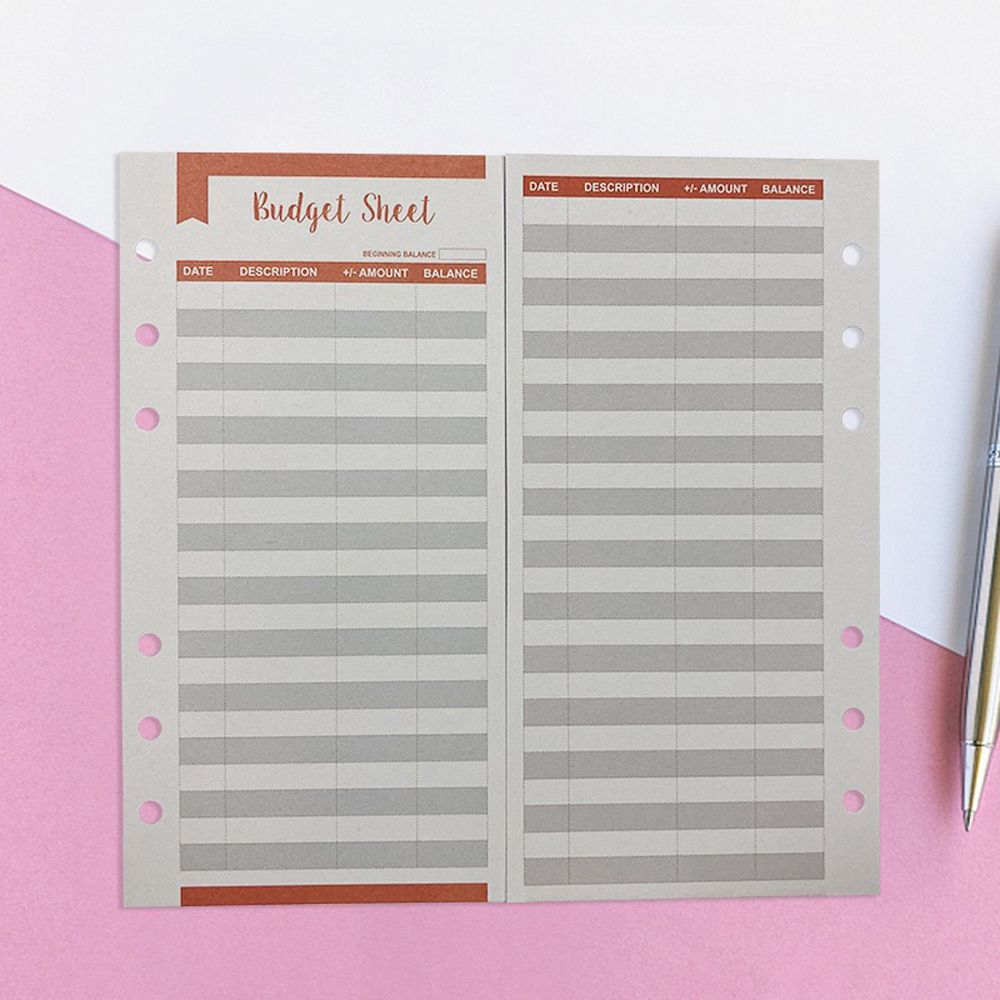 Ledger Book for Budgeting Budget Tracker Sheets A6 Size Budget Envelopes Budget Sheets Expense Tracker Budget Binder