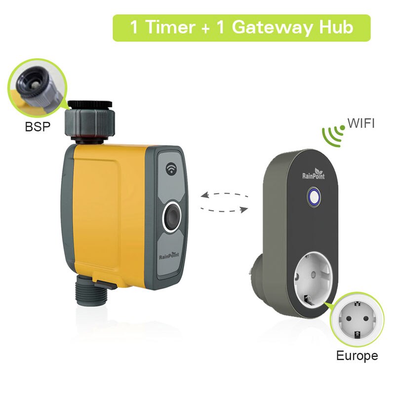 Wifi Verbinding Watering Timer Waterdicht Irrigatie Timer Water Timer Tuin Irrigatie Controller Smart Bevloeiing: Europe BSP