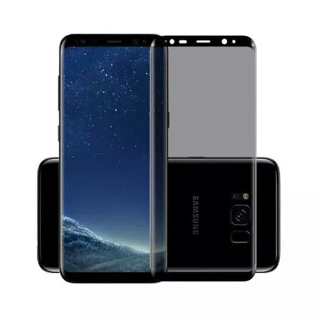 3D Curved Anti Glare Tempered Glass For Samsung Galaxy S9 S8 Plus Note 8 9 Protect Privacy Full Cover Anti Spy Screen Protector