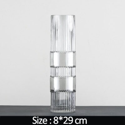 Home Decoration Flower Vase High Glass Vase Fydroponics Desktop Decoration Flower Arrangement Wedding Decoration Vases Ornaments: 4