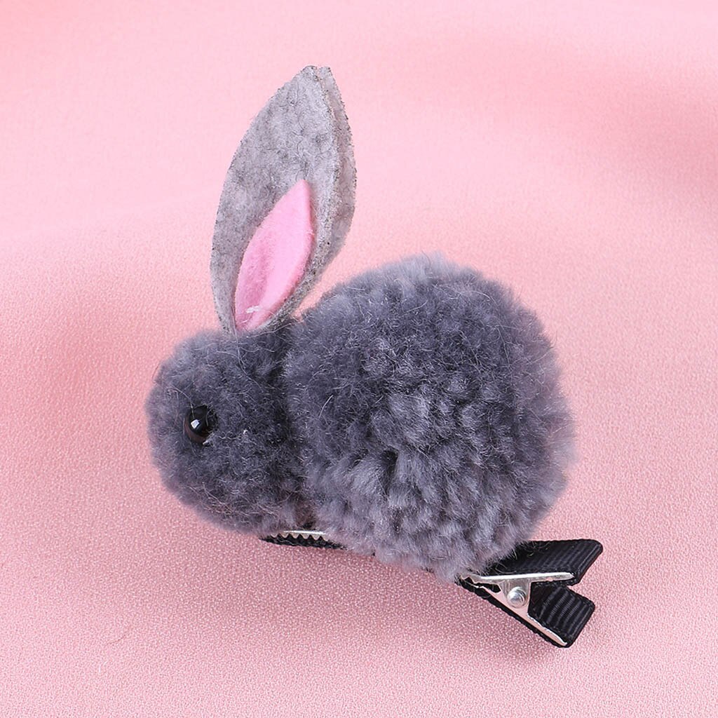 Piger hårnål børn spædbarn baby piger 3d tegneserie kanin hårspænde hårnåle hårspænder hovedbeklædning hår tilbehør til piger: D