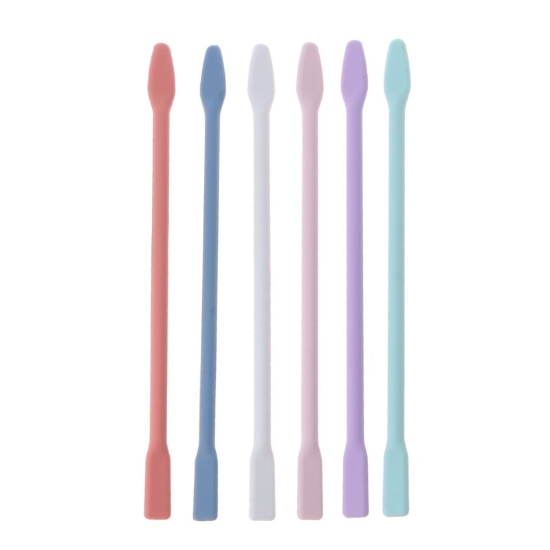 6Pcs Silicone Stir Sticks Resin Mix Sticks Facial Make Up Stirring Rods for Mixing Resin Liquid Paint Epoxy DIY Crafts: L  16cm