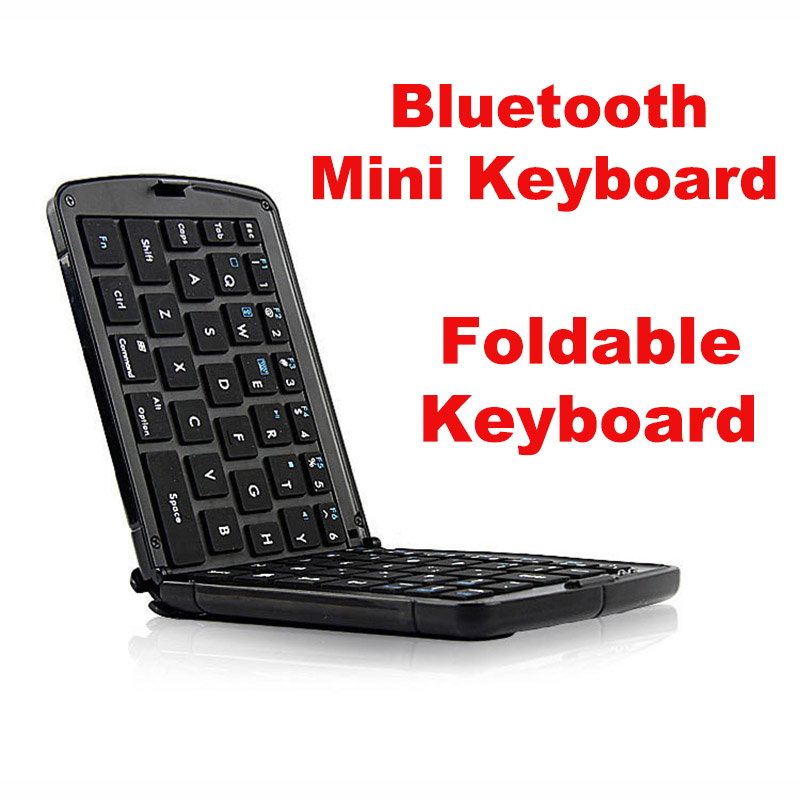 Bluetooth Opvouwbare Mini Toetsenbord voor Mobiele Telefoon Tablet Pad Laptop Smart TV Wit Zwart Draagbare Toetsenbord Windows Android IOS