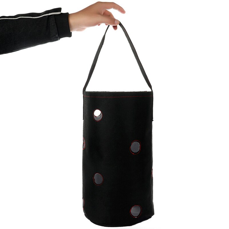 Morangos crescer saco vertical jardim plantador montado na parede plantando vaso de flores sementes vegetais casa varanda decorações suprimentos