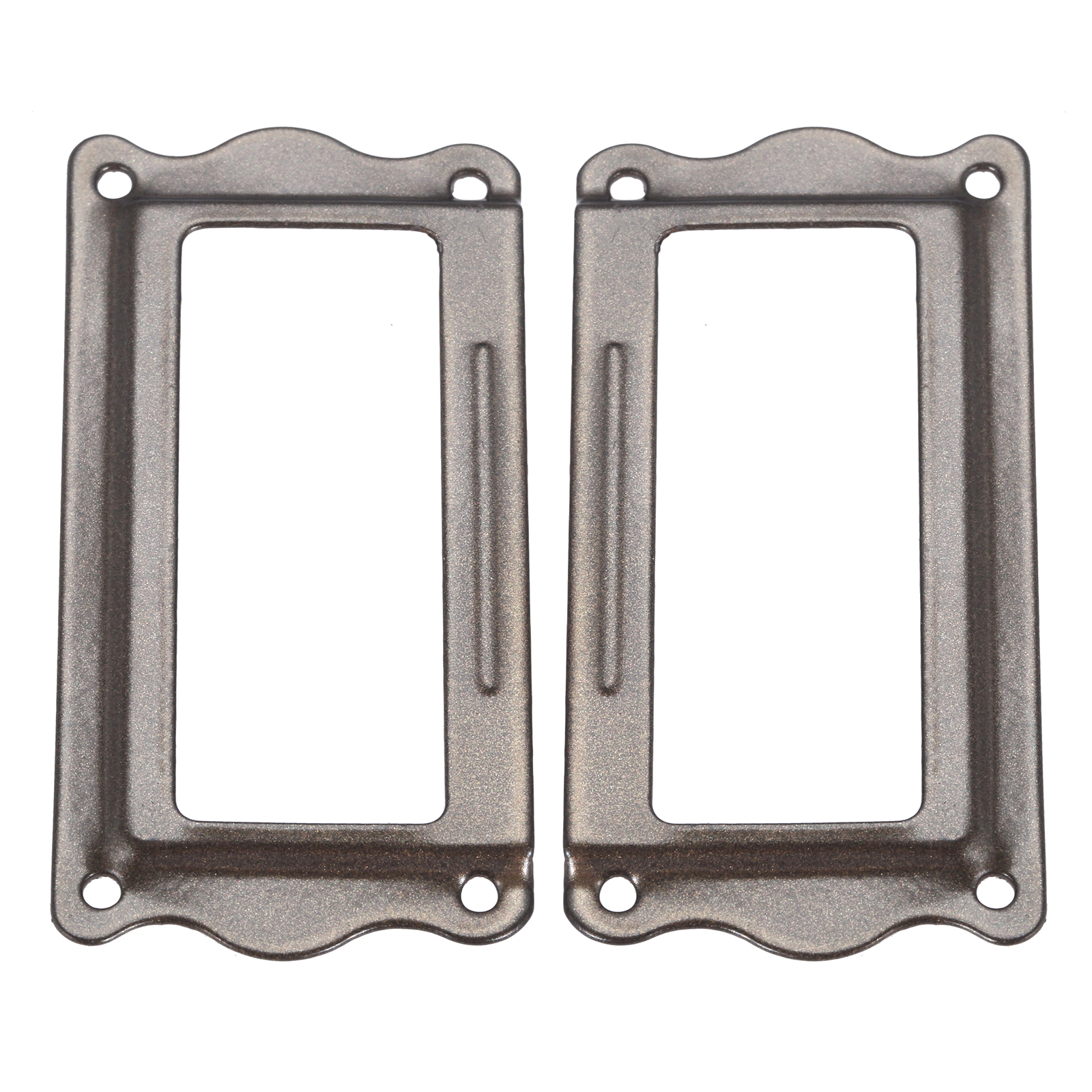 2Pcs Antique Brass Metal Label Pull Frame Handle File Name Card Holder Furniture Hardware For Furniture Cabinet Drawer 64*31mm