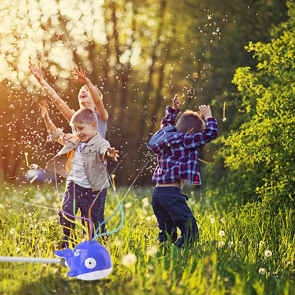 Splash baleine-cour arroseur d'eau dessin animé Splash baleine arroseur pelouse arroseur pour enfants été en plein air filature arroseur jouet