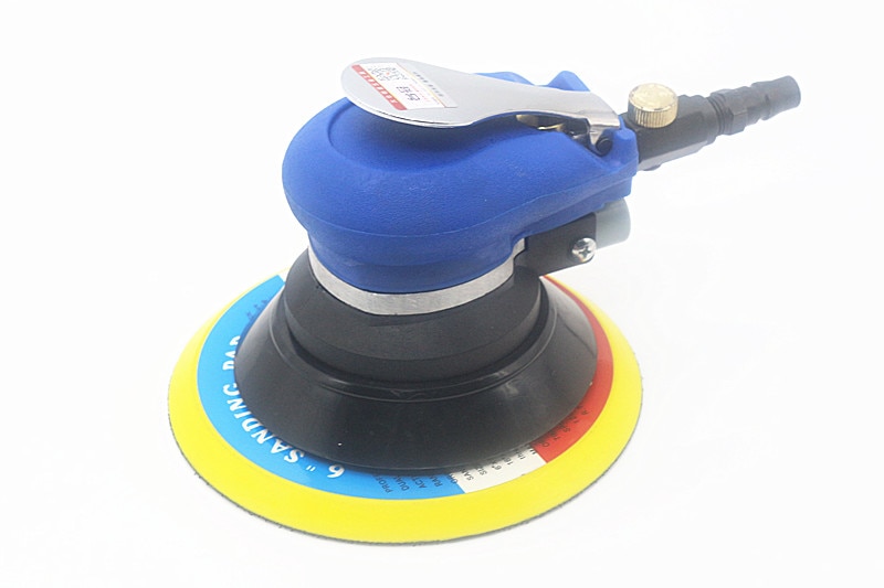 6 "lixadeira orbital aleatória pneumática circular matte do ar da lixa do não-vácuo Polegada, máquina de enceramento de moedura do polimento do ar de 150mm