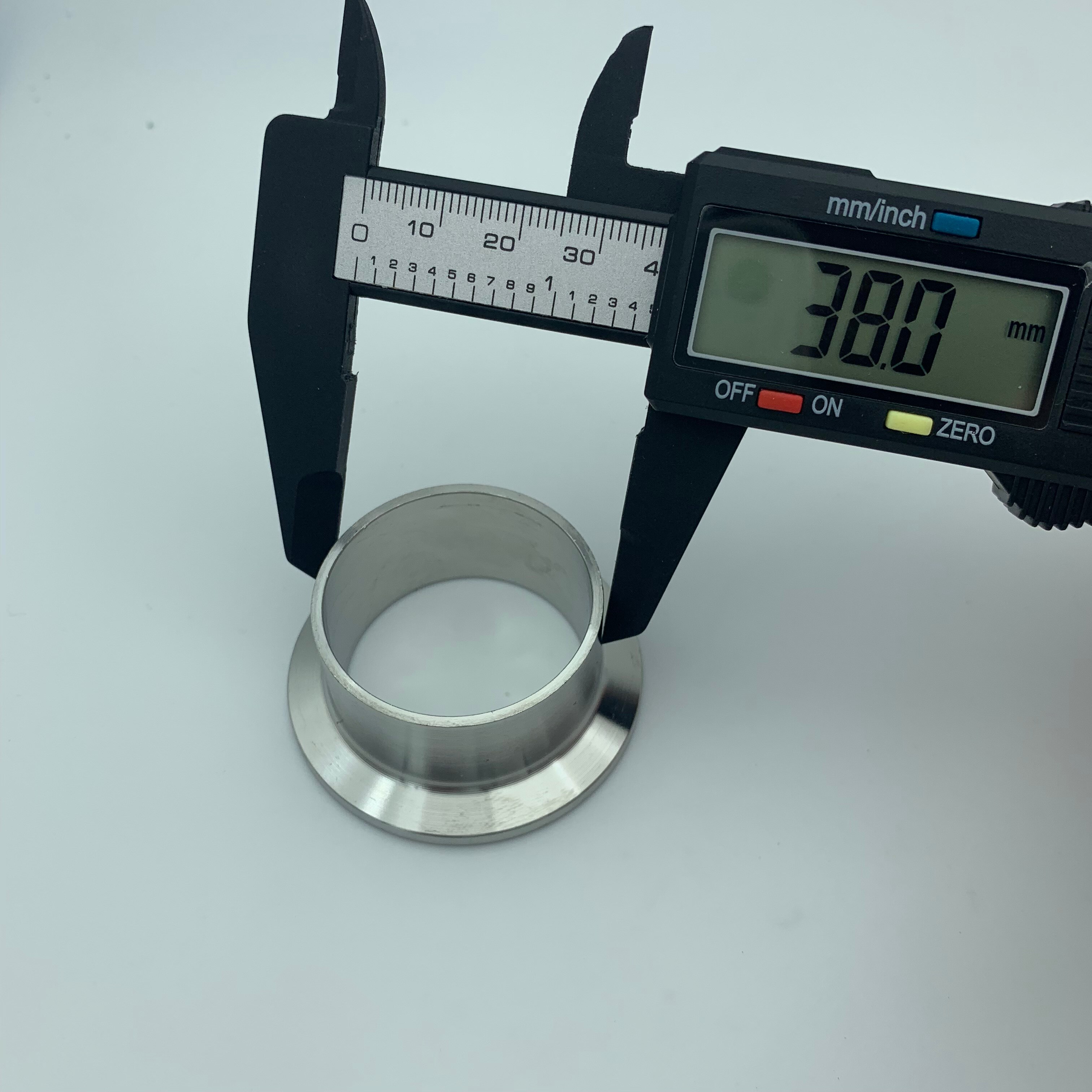 Union 38mm Pipe O/D Sanitary 1.5" Tri Clamp Weld Ferrule + Tri Clamp + Silicon Gasket 304 Stainless Steel For Homebrew