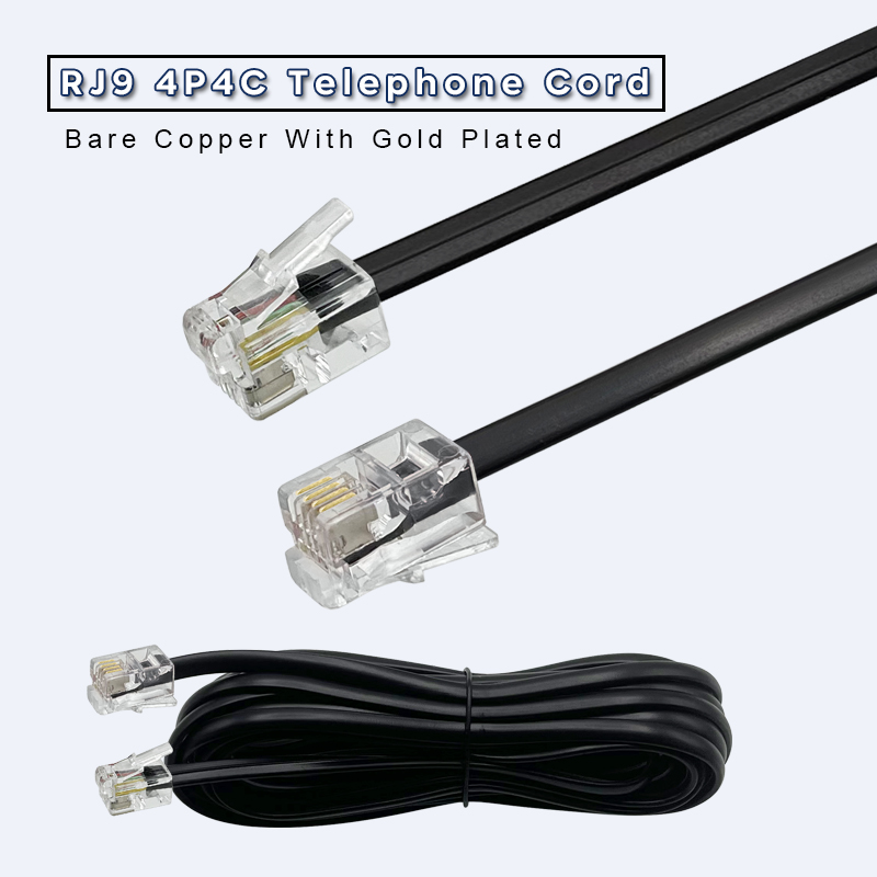 COMNEN RJ9 -RJ9/RJ11-RJ45 Telefon-Datenkabel 4P4C 6P4C 8P4C Stecker auf Stecker Modulares Datenkabel Handset Sprachverlängerungsdatenkabel