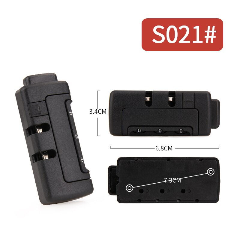 3 Digit Combination Padlock Accessories for Bags Lock Luggage Suitcase Travel Bag Code Lock Black Combination Trunk Fixed Lock: S021