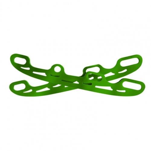 1 Pair Roller Skate Ski Blade Anti-rust Stainless Steel Ice Skating Blade Versatile Roller Ice Skates Blade for Skating Shoes: Green S