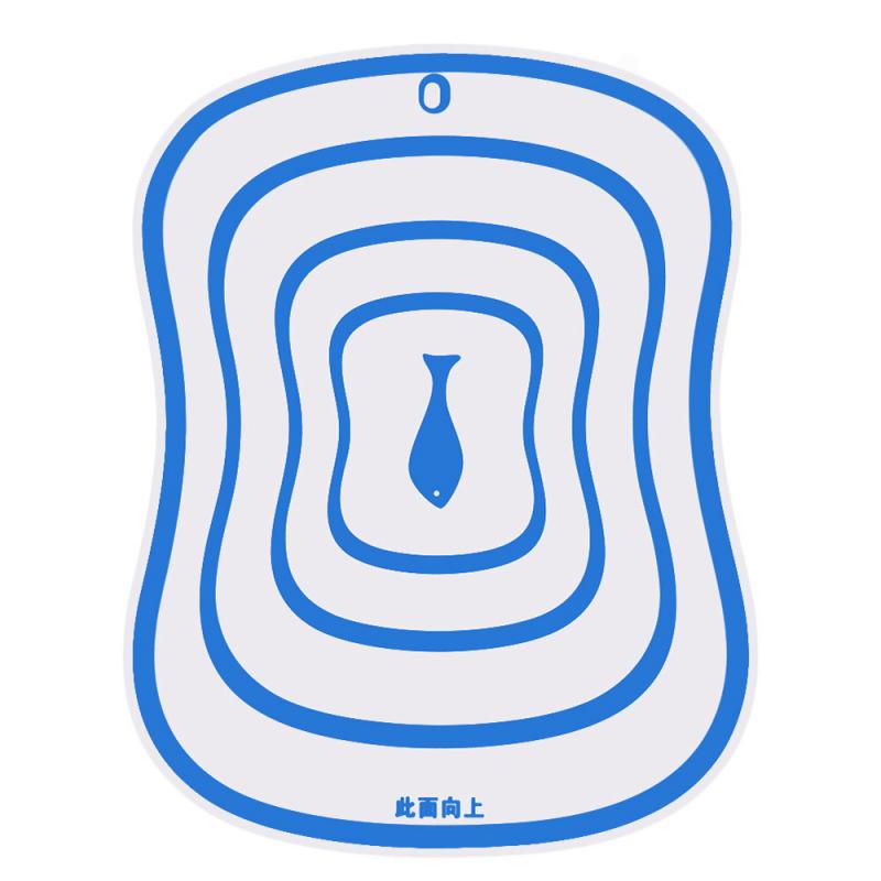 Kitchen Accessories Non-slip Flexible Kitchen Board Chopping Block Meat Vegetable Fruit Cutting Board Silicone Mat Cooking Tool: blue