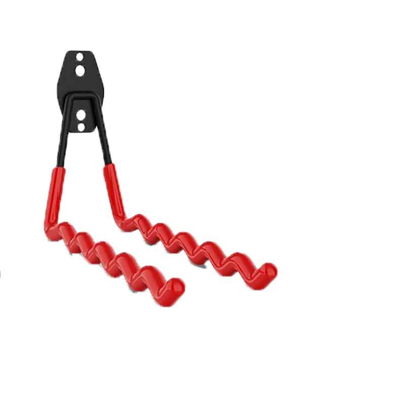 Wytrzymałe haki ścienne robić przechowywania w garażu Organizer kuchenny Hak naścienny Organizer rowerowy montowany na ścianie 1 szt: Brązowy