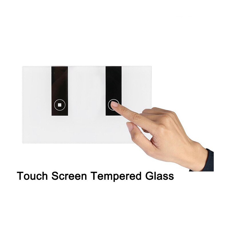 Wifi Smart Light Switch,2 Switches Press Wall Plate Alexa Light Switch,In-Wall Wireless On/Off Wall Switch,Timing,Voice Ap