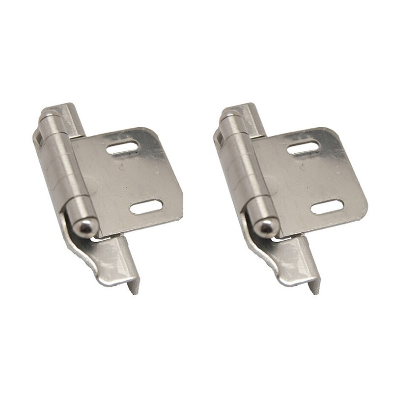 2pcs Probrico Self Close Kitchen Cabinet Hinges Antique Bronze Partial Wrap 1/4-Inch Overlay Cupboard Door Hinges for Furniture: Default Title
